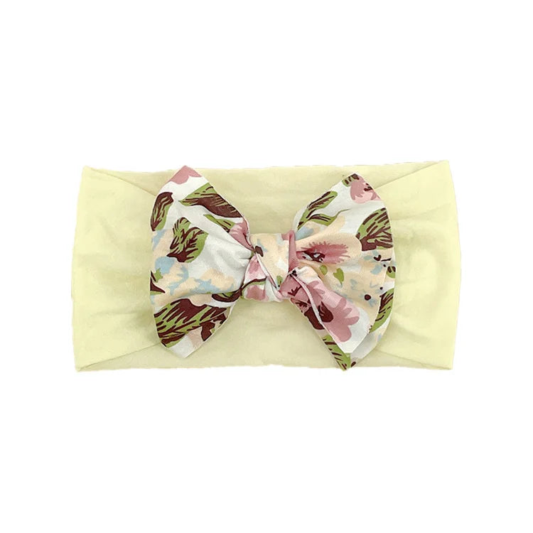 New Baby Products Cute Baby Nylon Traceless Wide Headband Children's Hair Accessories Baby Bows and Headbands Set