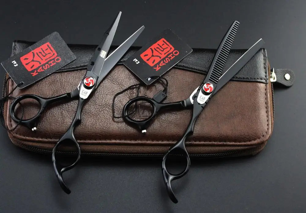 Professional 6 inch scissors Hairdressing scissors Barber scissors Straight Thinning  Hair Cutting Tool