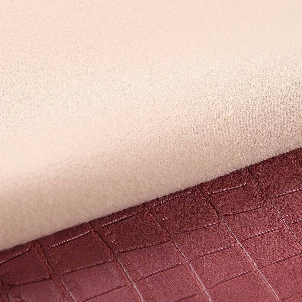 AH1911 R- Wholesale Factory Cheap Price 1.0mm Fabric Slub PVC Leather Luggage Leatherette Synthetic Imitation Embossed Craft