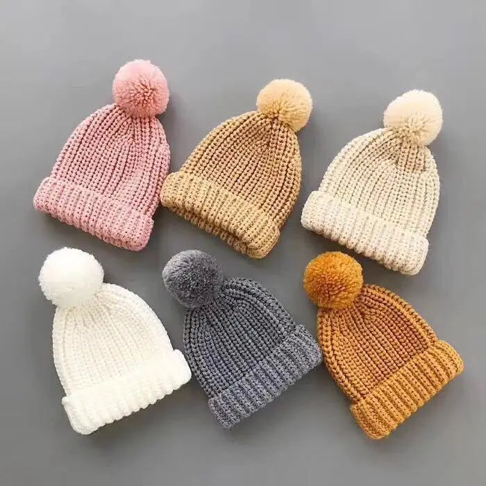 2021 Autumn Kids Winter Hats and Caps New Designer Children Baby Beanie Hats Knitted Caps