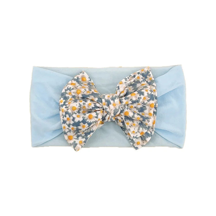 New Baby Products Cute Baby Nylon Traceless Wide Headband Children's Hair Accessories Baby Bows and Headbands Set