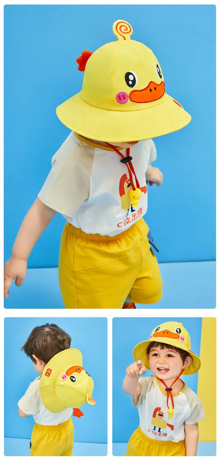 Lemonkid Brand Boys Girls Bucket Hat Solid Children Panama Fisherman Cap Cartoon Dinosaur Unicorn Kids Spring Autumn Sun Hats