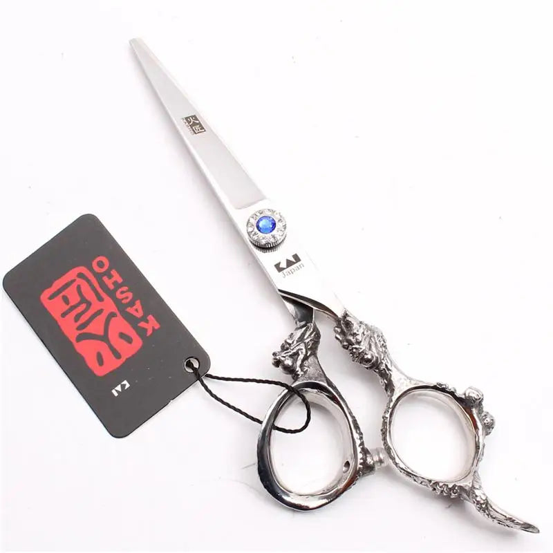 Professional 6 inch scissors Hairdressing scissors Barber scissors Straight Thinning  Hair Cutting Tool