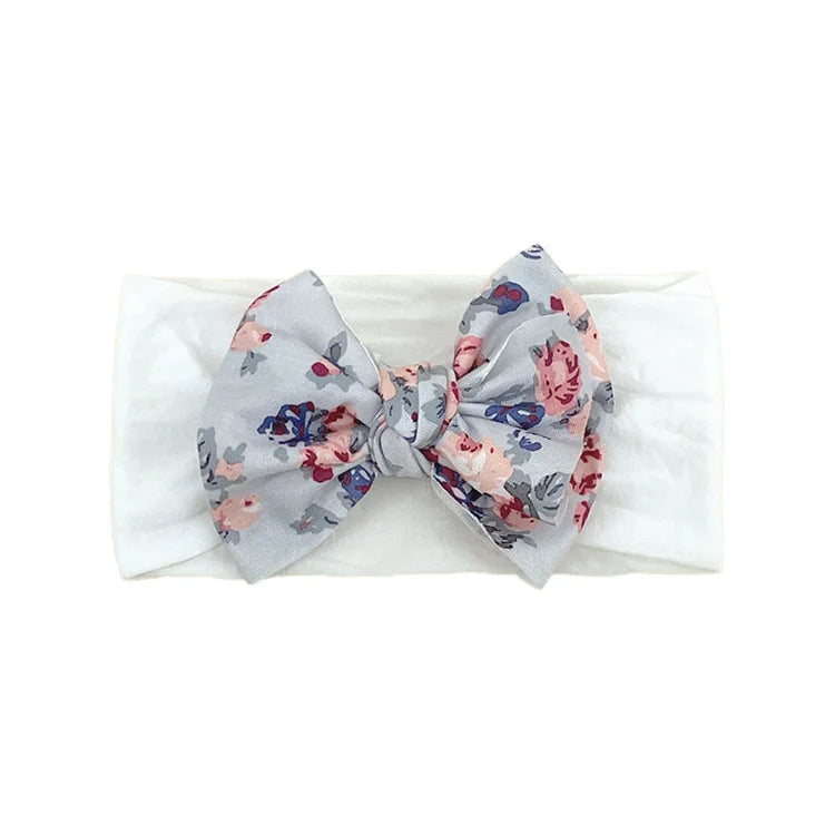 New Baby Products Cute Baby Nylon Traceless Wide Headband Children's Hair Accessories Baby Bows and Headbands Set