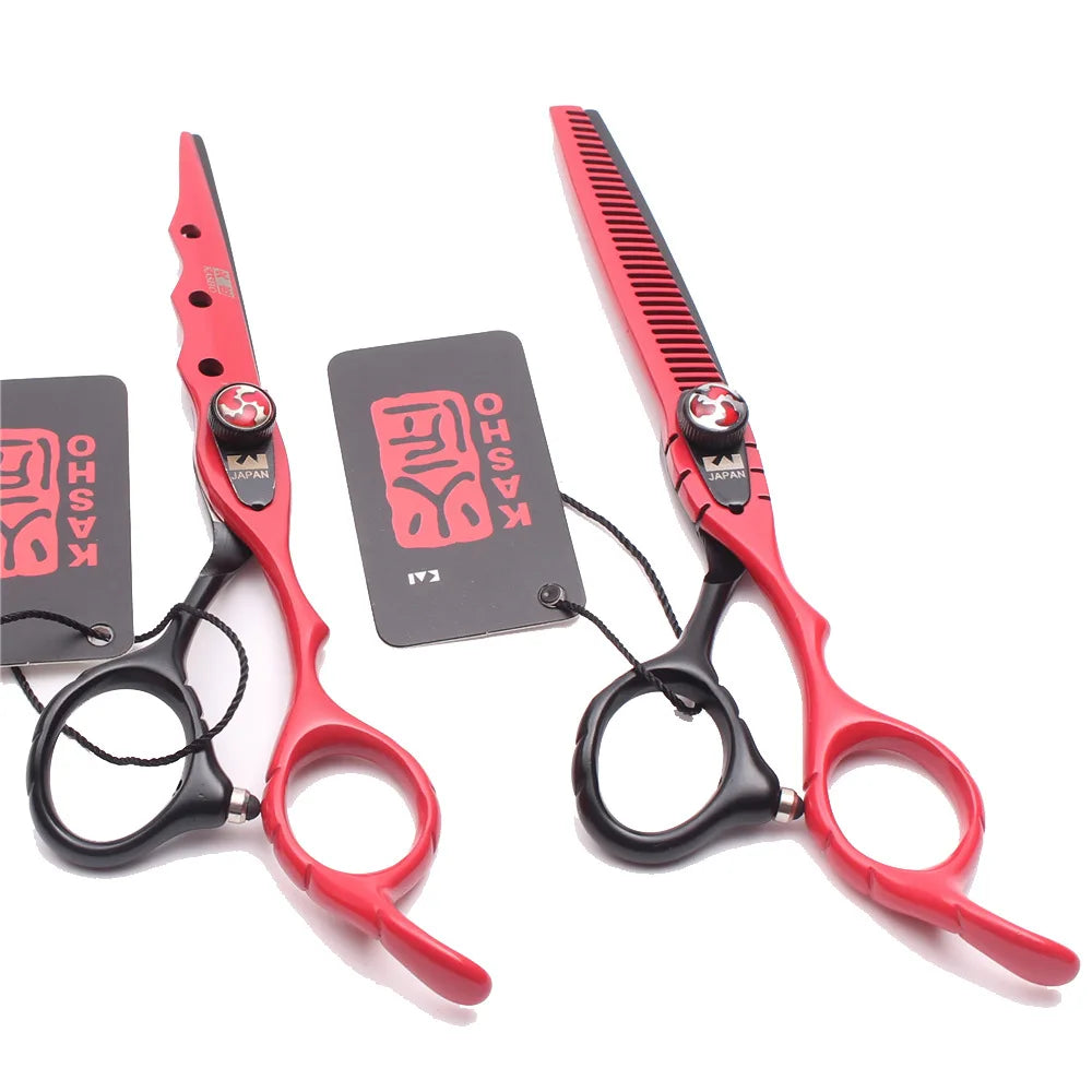Professional 6 inch scissors Hairdressing scissors Barber scissors Straight Thinning  Hair Cutting Tool