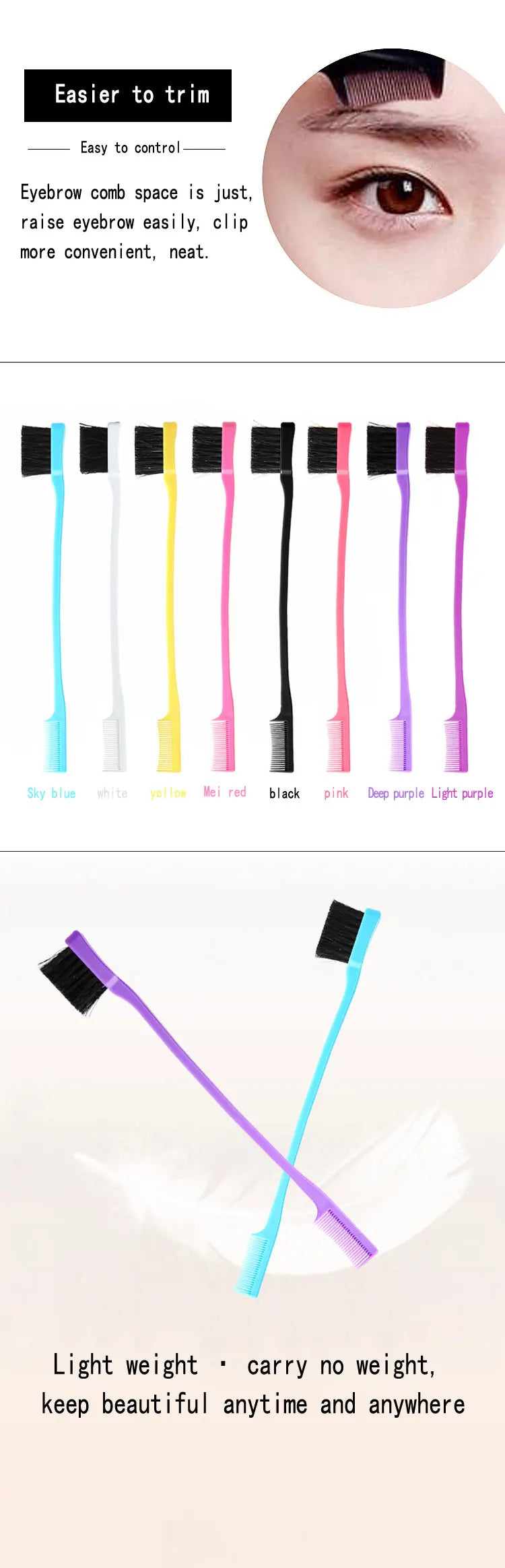 Edge Tutorial Baby Hair Brush Set Edge Control Brush for Hair Treatment With Wholesale Price