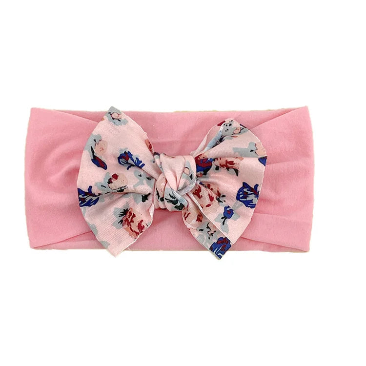 New Baby Products Cute Baby Nylon Traceless Wide Headband Children's Hair Accessories Baby Bows and Headbands Set
