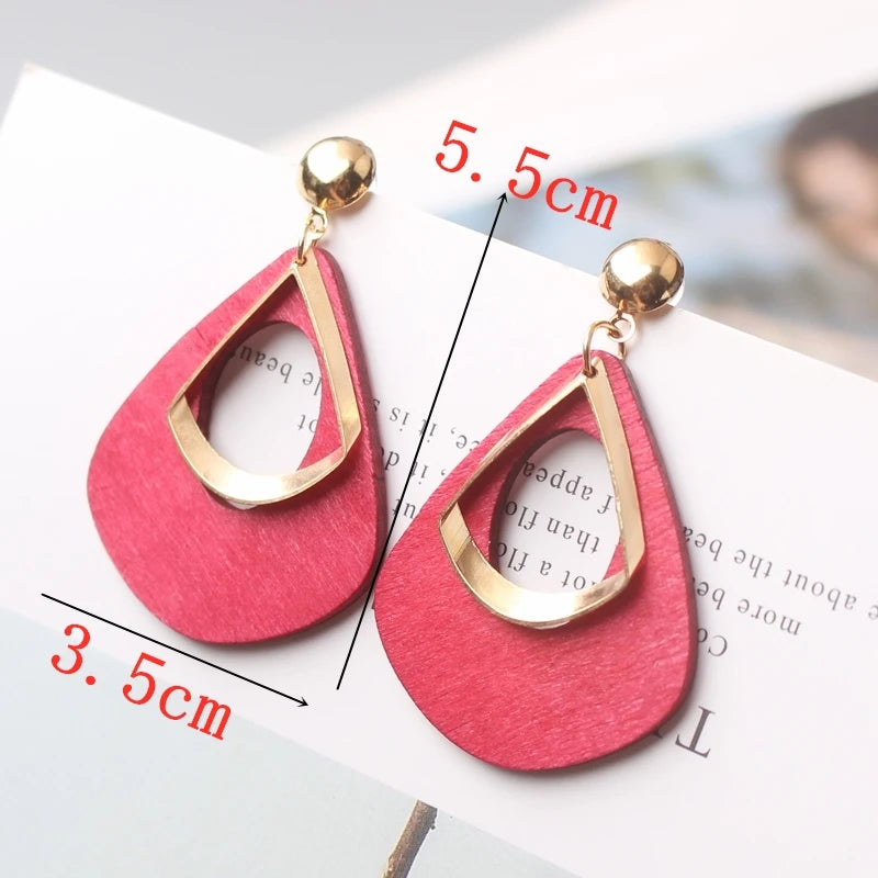 Red Statement Drop Earrings – Floral Heart Design for Elegant Occasions