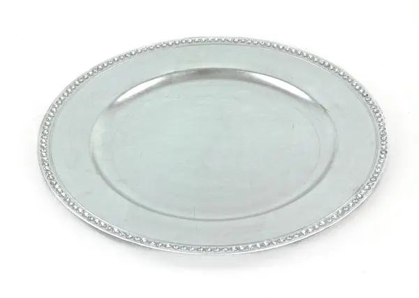 Stainless Steel Disposable Eco-Friendly Food Serving Charger Plates Solid Pattern Modern Luxury Design for Wedding Accessories