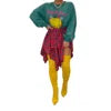 Most Popular Summer Women Irregular Plaid Shirt Skirt Casual Women Short Dress Mini Skirts