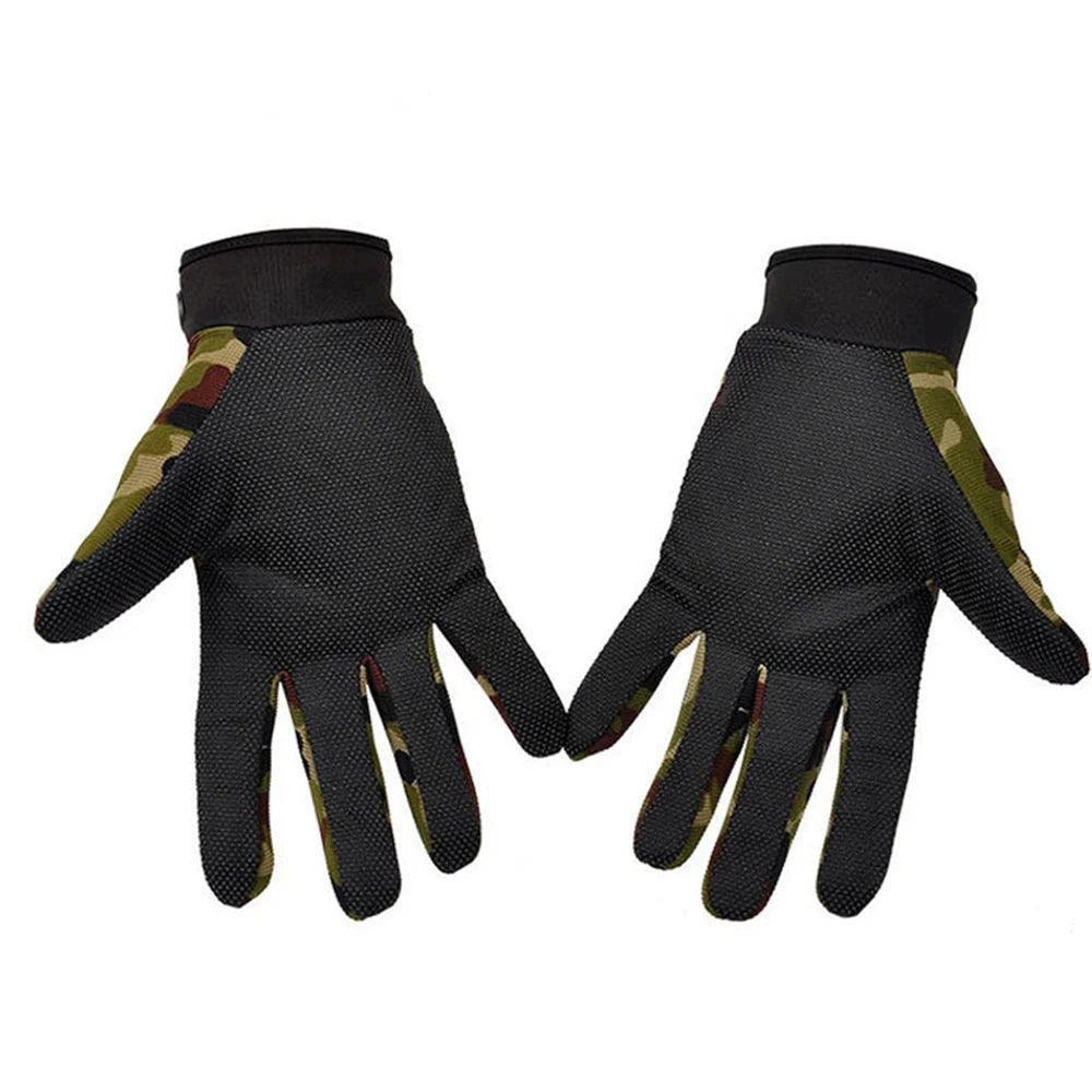 Fishing Gloves Summer Breathable Outdoor Riding Gloves Man Lady Light Bicycle Non-Slip Gloves Full Finger Fingerless