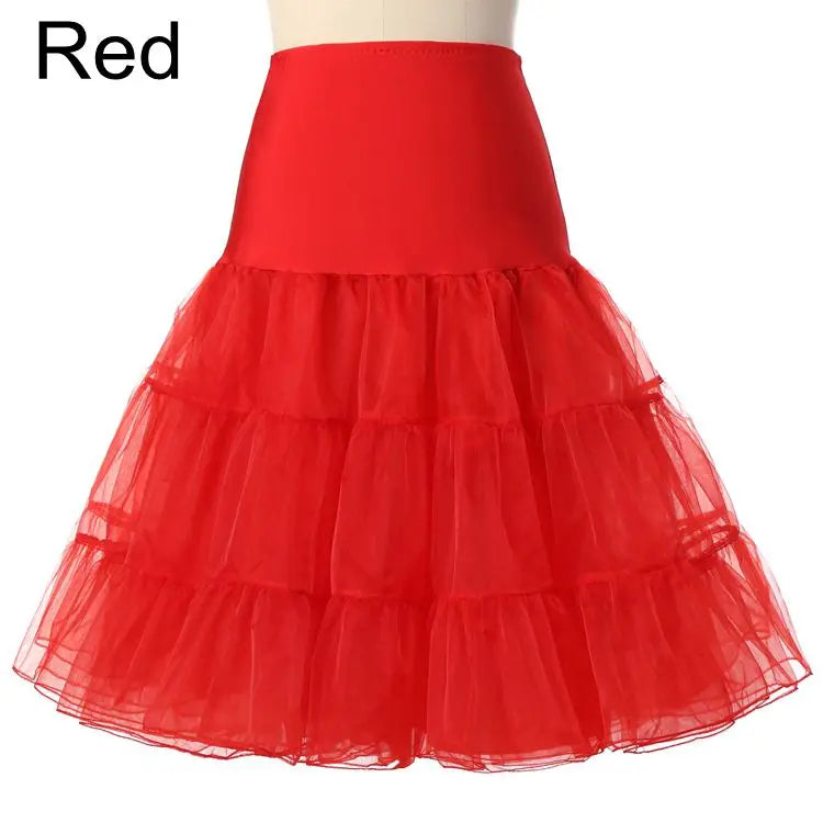 Vintage Wedding Bridal Petticoat Cosplay Rockabilly Dress Crinoline for Woman Wedding Bridal Underskirt Rockabilly Tutu
