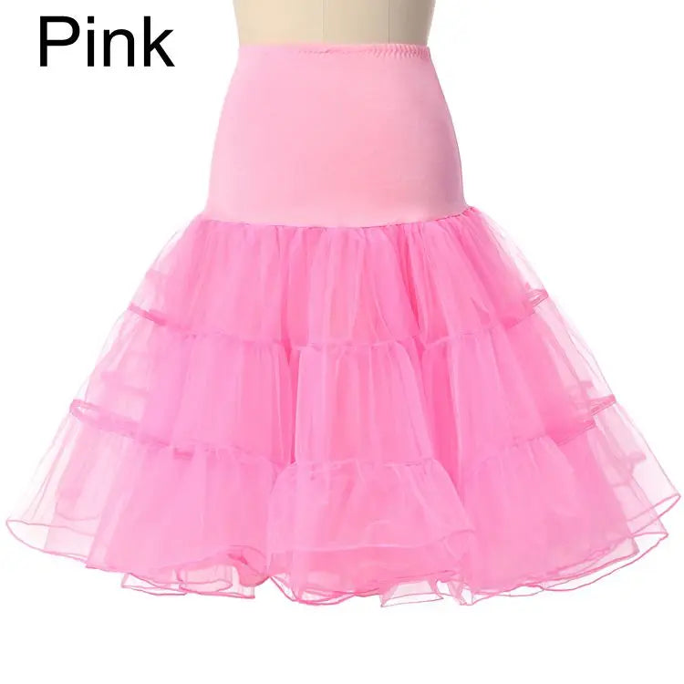 Vintage Wedding Bridal Petticoat Cosplay Rockabilly Dress Crinoline for Woman Wedding Bridal Underskirt Rockabilly Tutu