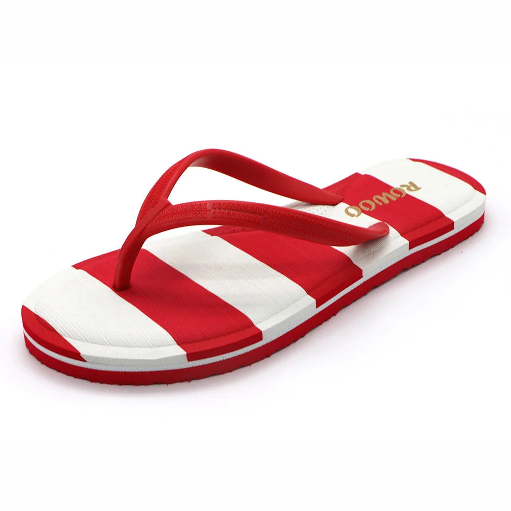 RW822 Women Double Strip Flip Flops Beach Ladies Sandals