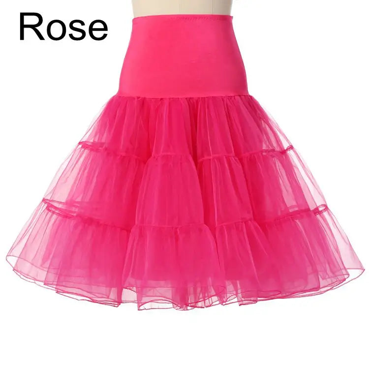 Vintage Wedding Bridal Petticoat Cosplay Rockabilly Dress Crinoline for Woman Wedding Bridal Underskirt Rockabilly Tutu