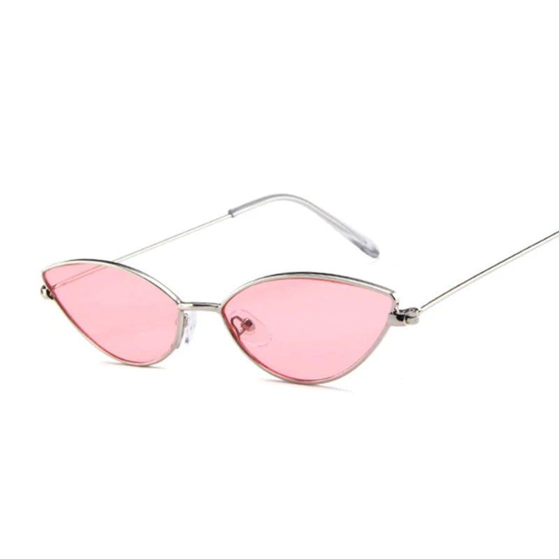 Cute Sexy Cat Eye Sunglasses Woman Retro Small Black Red Pink Cateye Sun Glasses Female Vintage Shades For Woman