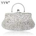 Women Clutch Bags Ladies Beads Evening Bags Wedding Party Bridal Embroidered Handbag Women Solid Retro Small Totes Mini Wallets