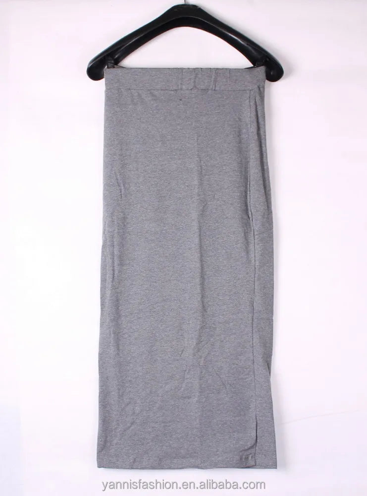 Spring Summer Vintage Package Hip Skirt Office Lady Work Wear Sexy Women Casual  High Waisted Bodycon Maxi Long SkirtE71188
