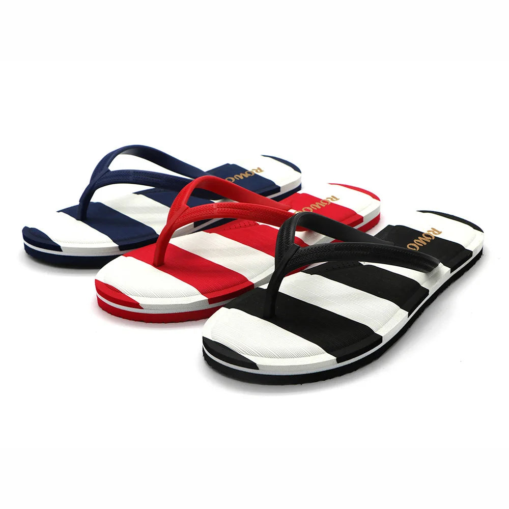 RW822 Women Double Strip Flip Flops Beach Ladies Sandals