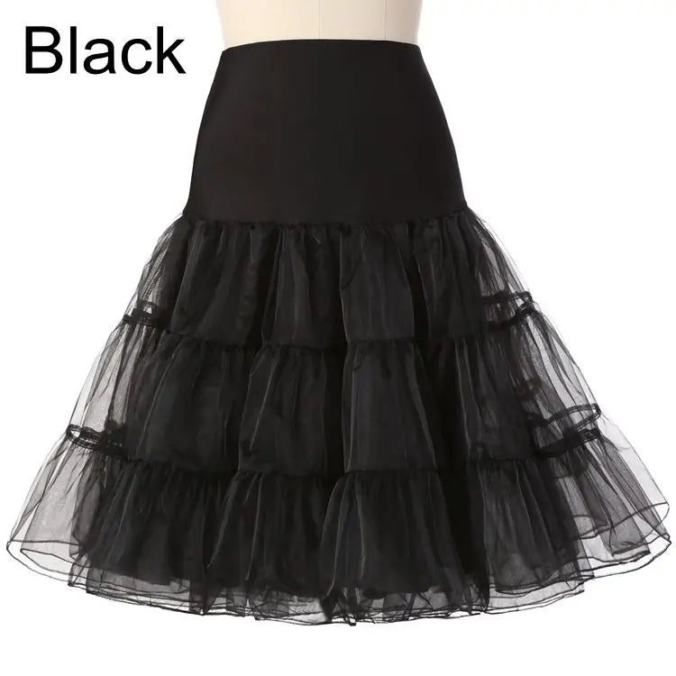 Vintage Wedding Bridal Petticoat Cosplay Rockabilly Dress Crinoline for Woman Wedding Bridal Underskirt Rockabilly Tutu