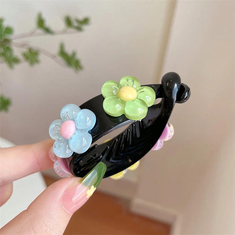 Maruko Hair Ornaments Lazy Hair Clip Plate High Ponytail Fixed Artifact Clip Buckle Hairpin Baby Accessories