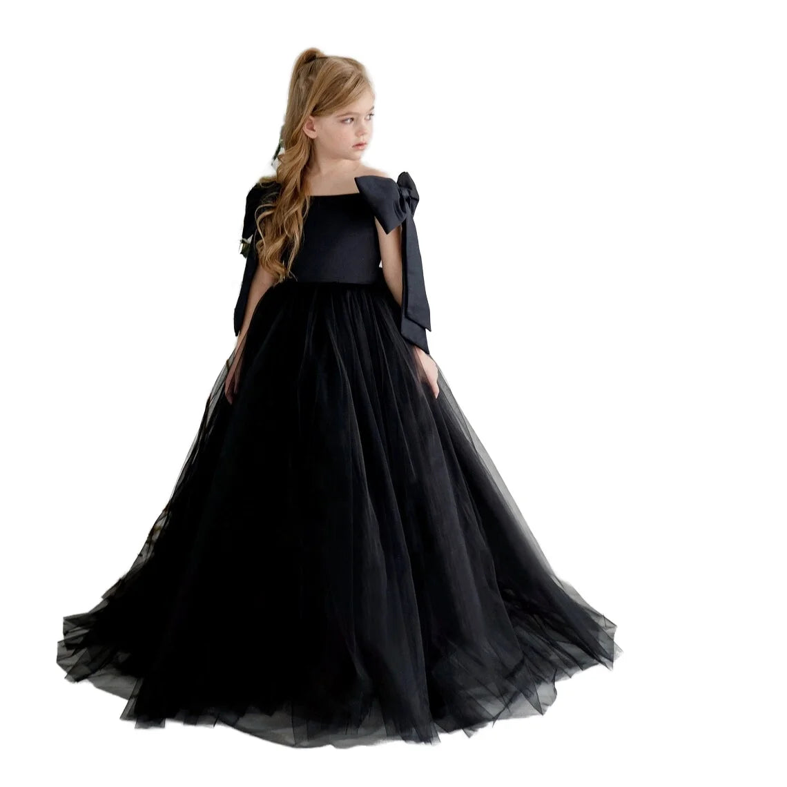 YOKIDS Baby Wedding Dress Girl Dresses Frocks for 12 Years Girls Princess Party Short Sleeve Design
