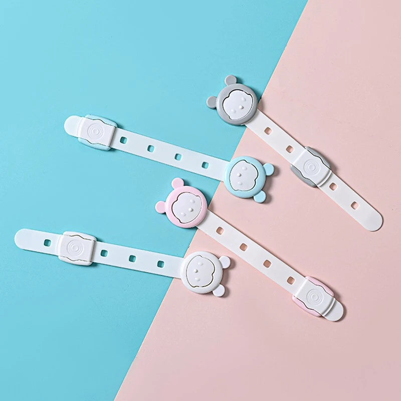 High Quality  5 Length Adjustable Baby Anti-pinch Safety Lock Bpa Free Baby Safety New Magnetic Safety Drawer Lock Child