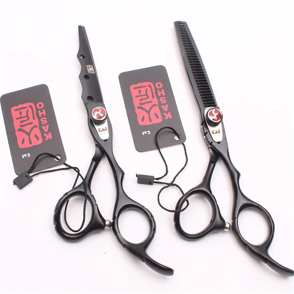 Professional 6 inch scissors Hairdressing scissors Barber scissors Straight Thinning  Hair Cutting Tool