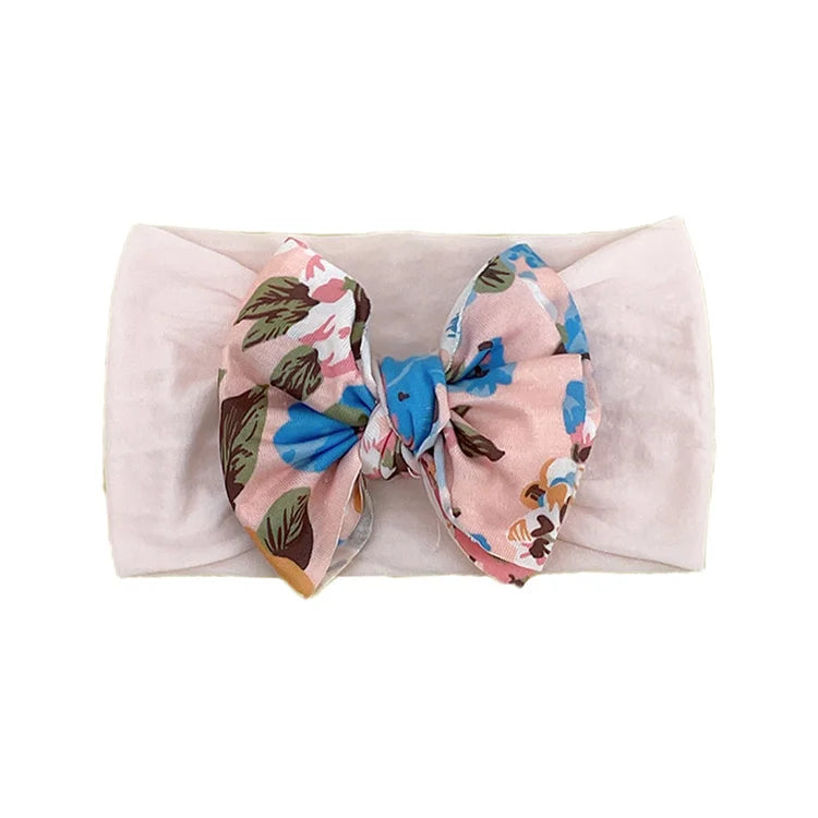 New Baby Products Cute Baby Nylon Traceless Wide Headband Children's Hair Accessories Baby Bows and Headbands Set