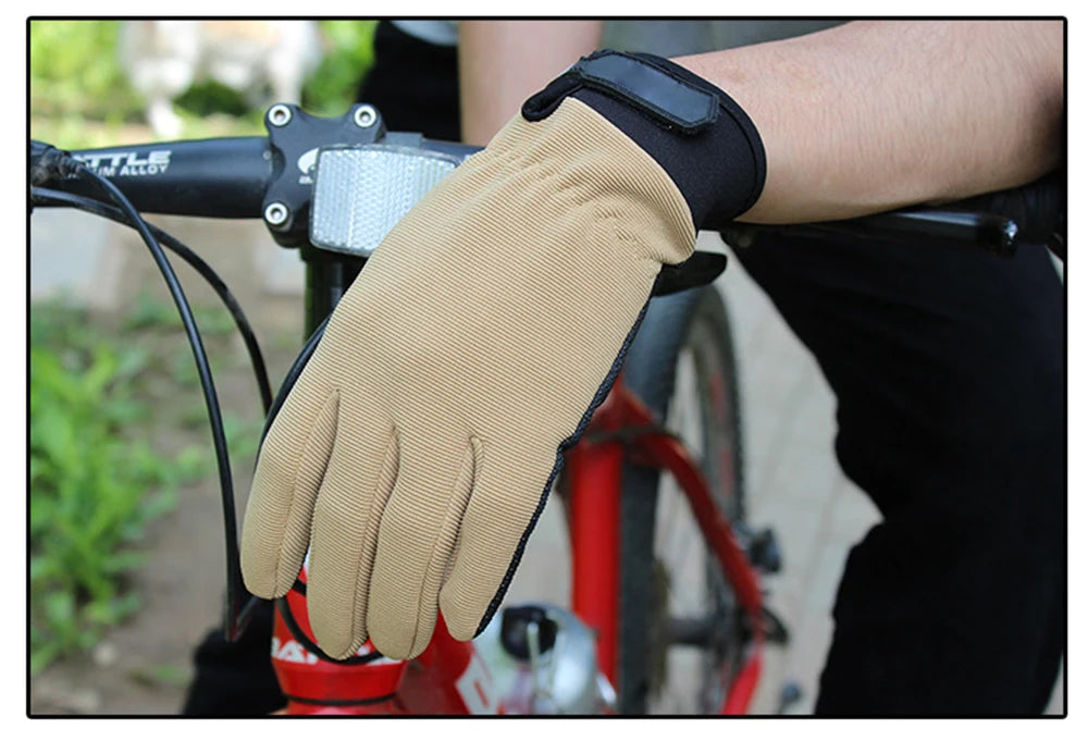 Fishing Gloves Summer Breathable Outdoor Riding Gloves Man Lady Light Bicycle Non-Slip Gloves Full Finger Fingerless