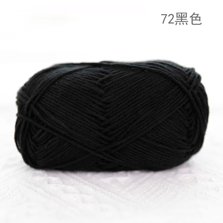 Premium Blended 4 Yarns Anti-Pilling Milk Cotton Baby Crochet Yarn Recycled High Tenacity for Knitting and Weaving
