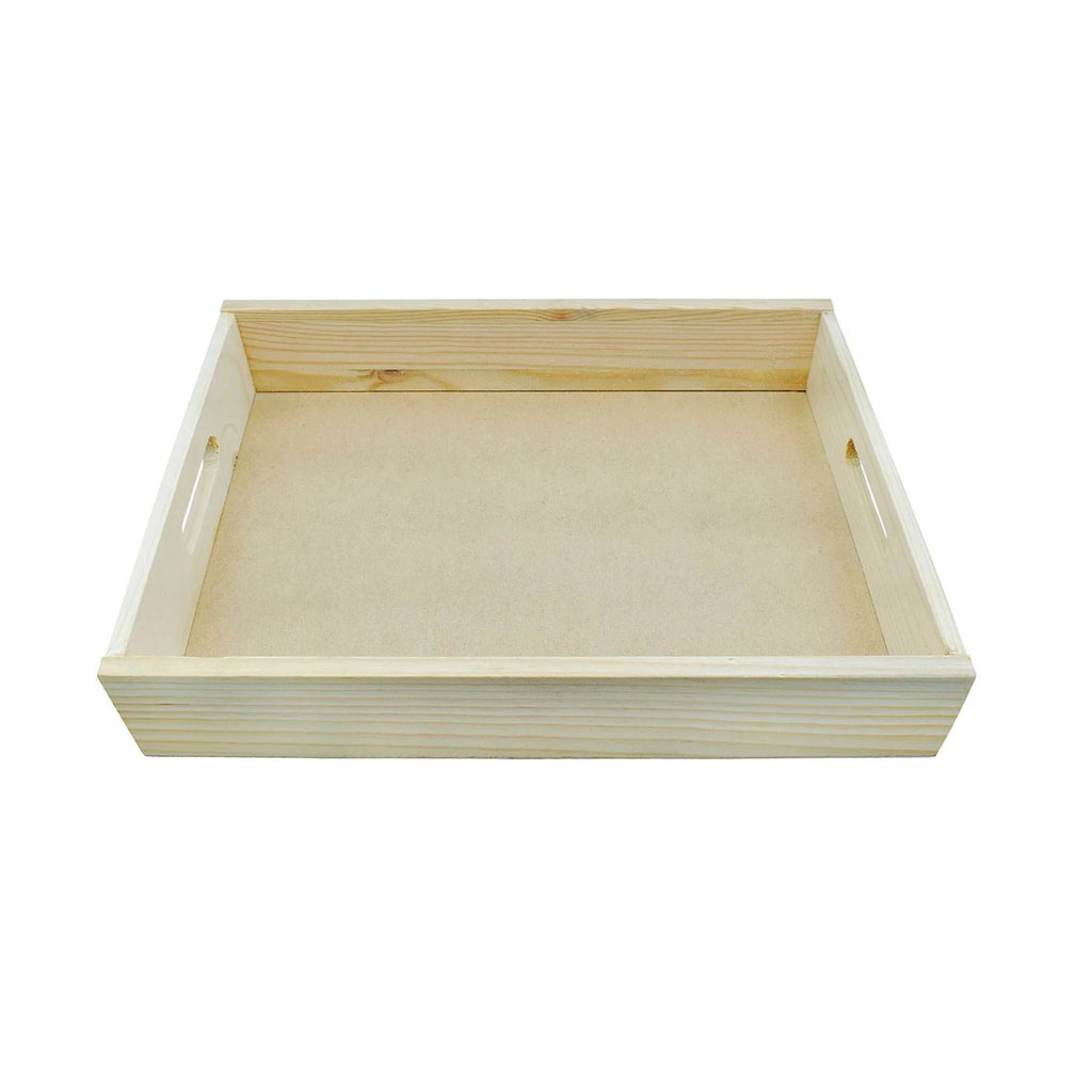 Craft Valley SS Large Eco-Friendly Biodegradable Acacia Wood Serving Tray Custom Design Handles Durable Dishwasher Safe American
