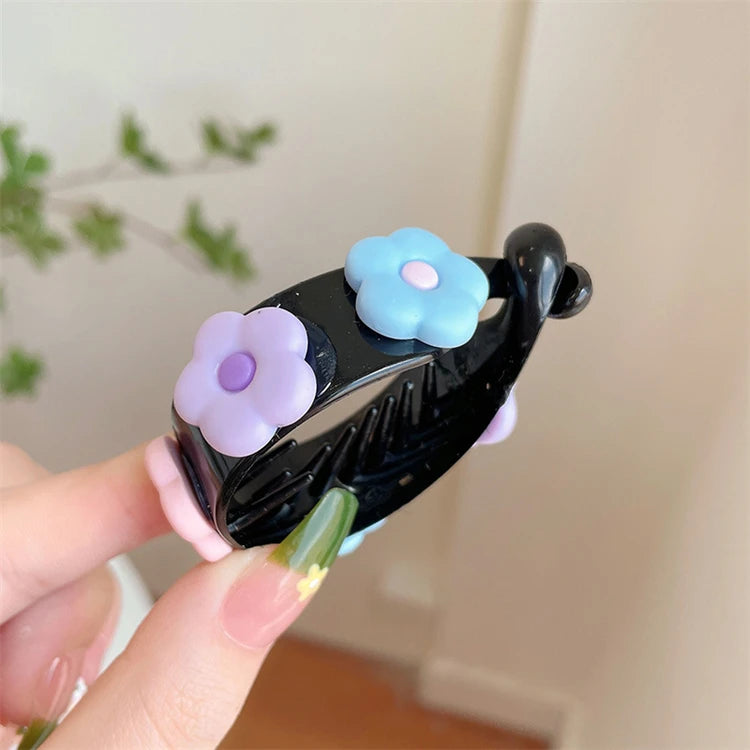 Maruko Hair Ornaments Lazy Hair Clip Plate High Ponytail Fixed Artifact Clip Buckle Hairpin Baby Accessories