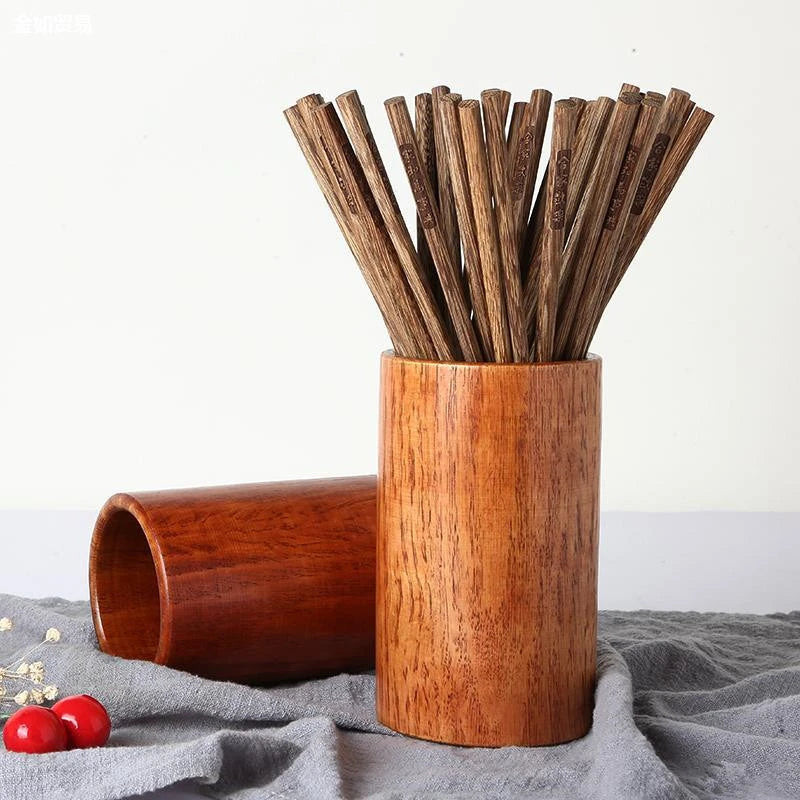 Wooden Chopsticks Drain Holder Spoon Fork Tableware Storage Rack Container Organizer Kitchen Supplies