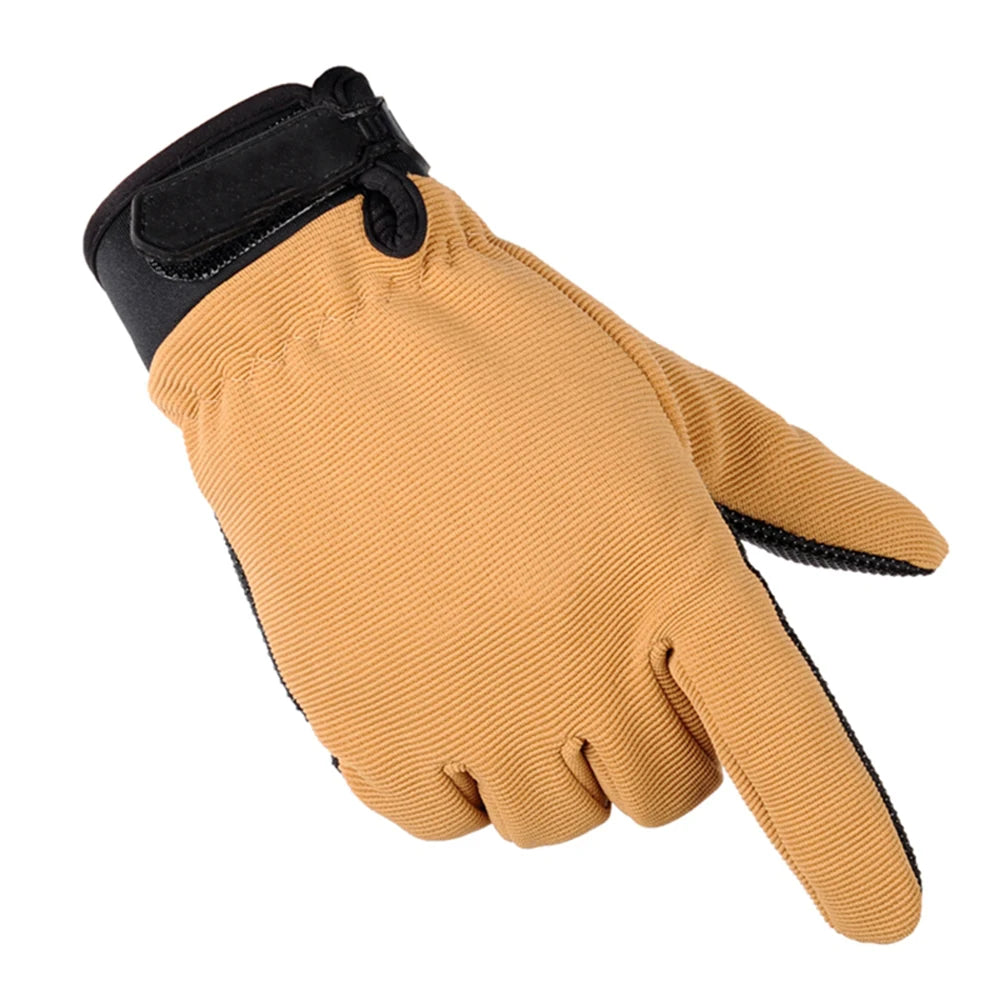 Fishing Gloves Summer Breathable Outdoor Riding Gloves Man Lady Light Bicycle Non-Slip Gloves Full Finger Fingerless