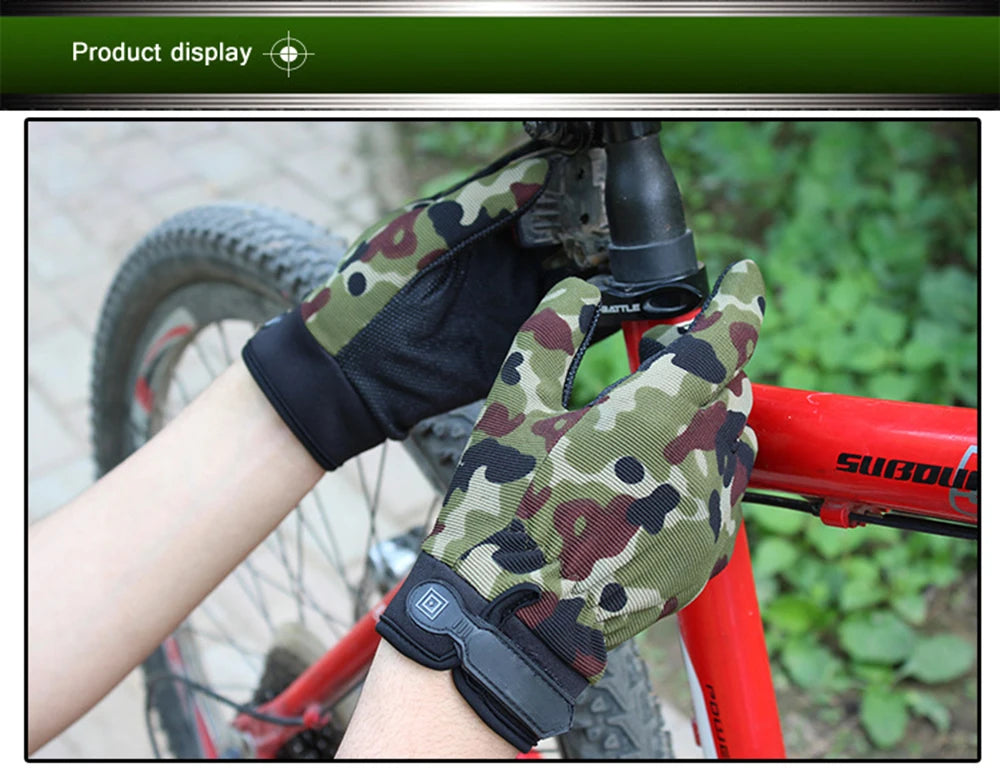 Fishing Gloves Summer Breathable Outdoor Riding Gloves Man Lady Light Bicycle Non-Slip Gloves Full Finger Fingerless