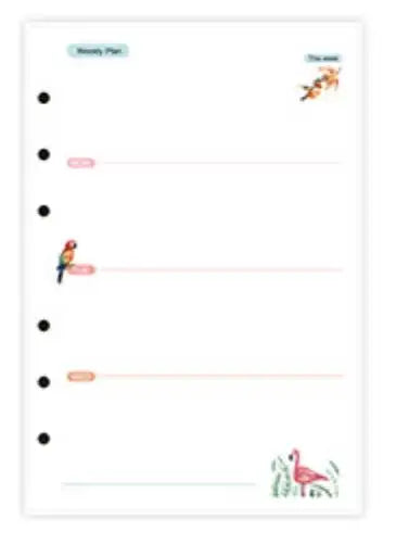 A5 A6 A7 Laser Notebook Planner Organizer Binder Books Journal Sketchbook Accessories Diary Office Supplies Notebook