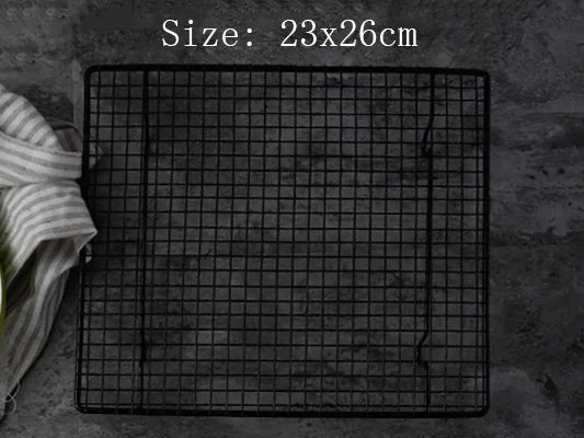 Black Grid Baking Tray Stand Biscuit Cookie Pie Bread Cake Rack Cooling Rack Shoot Accessories Props Photography for Food Photo