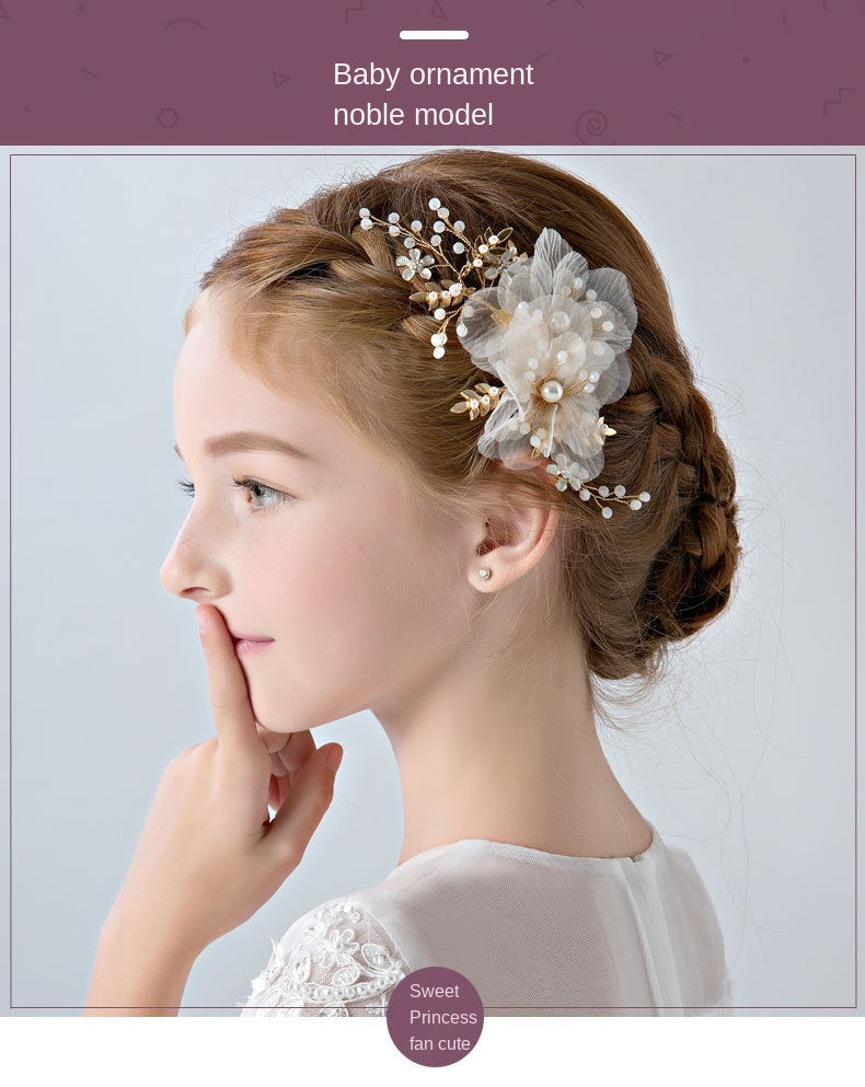 Girls' Hair Accessories, Children's Headdress, Wreath, Head Flower, Performance Accessories, Headdress Side Clip, New