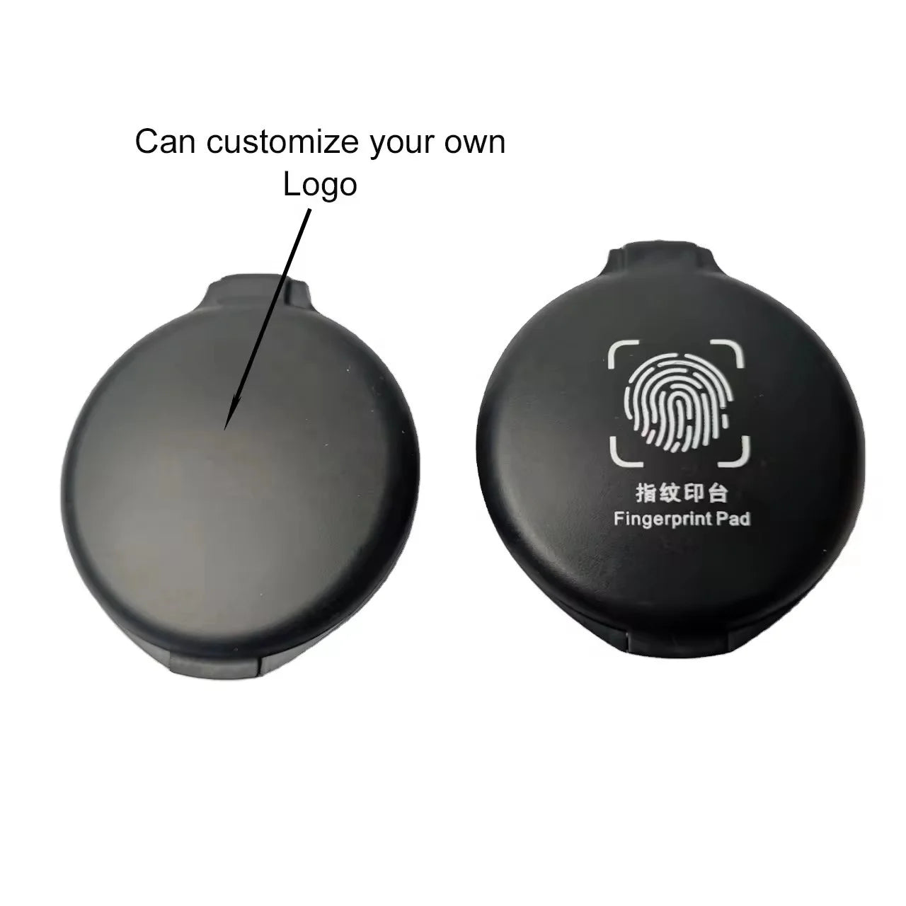 Non-toxic Fingerprint Ink Pad  Round Inkless Pad for Office Notary Supplies ID Fingerprint Cards