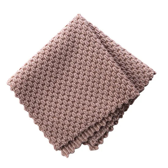 Wash Cloth Kitchen Cleaning Towel Rags Efficient Super Absorbent Microfiber Cleaning Cloth Home Washing Dish Anti-grease Wipping