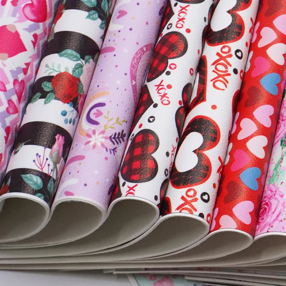 136cm*30cm Professional Custom Cute Cartoon Pattern Litchi Faux Synthetic Leather Fabric for Bag Shoes