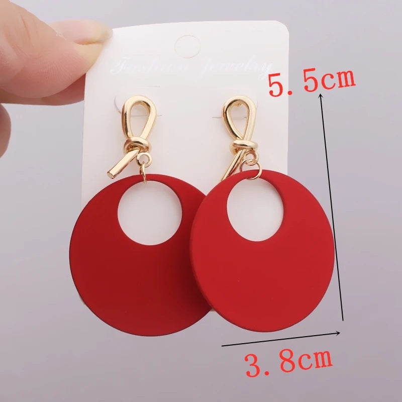 Red Statement Drop Earrings – Floral Heart Design for Elegant Occasions