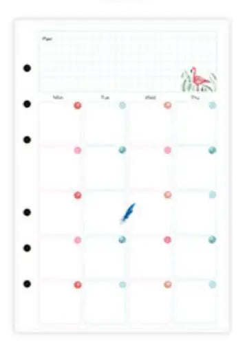 A5 A6 A7 Laser Notebook Planner Organizer Binder Books Journal Sketchbook Accessories Diary Office Supplies Notebook