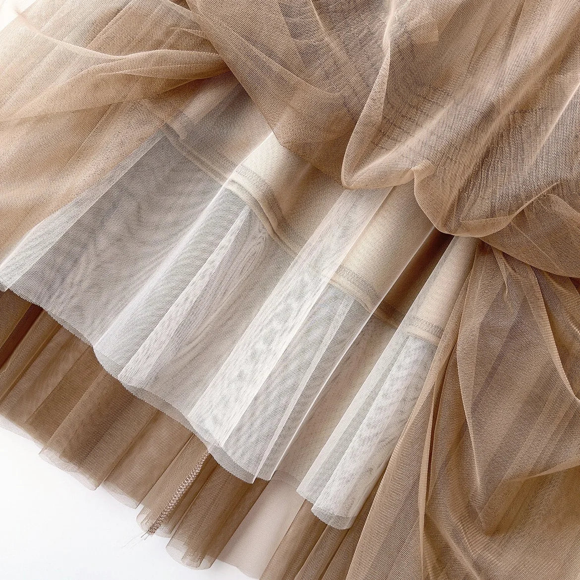 One Size Spring/Summer Vintage Yarn Skirt Cake Skirt Mushroom Edge Large Hem Mesh Skirt