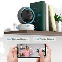 2MP Sunisee 1080P HD Wireless Wifi 2.4G IR Night Vision Remote View AI Smart Two Way Talk  Baby Monitor PTZ Camera