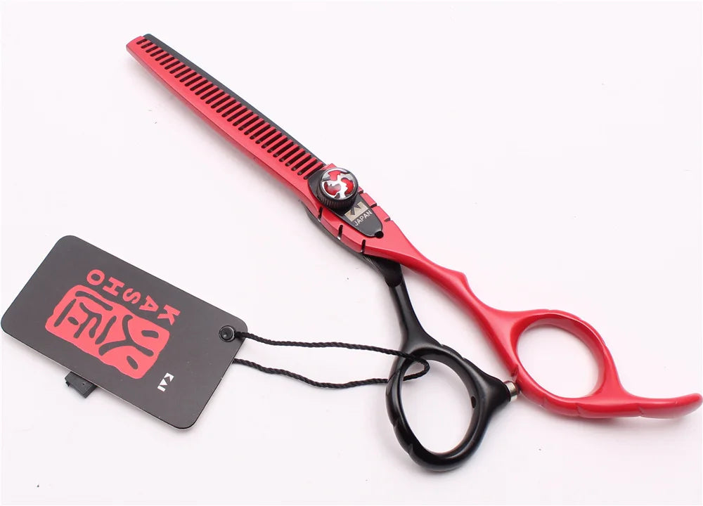 Professional 6 inch scissors Hairdressing scissors Barber scissors Straight Thinning  Hair Cutting Tool