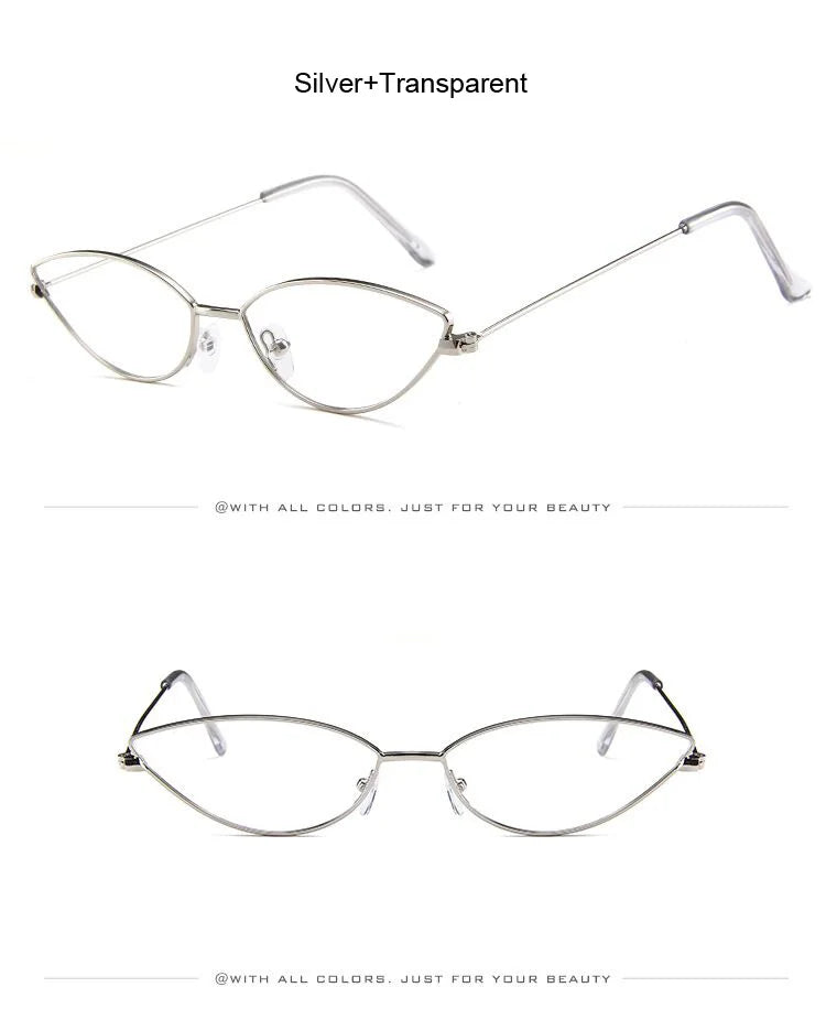 Cute Sexy Cat Eye Sunglasses Woman Retro Small Black Red Pink Cateye Sun Glasses Female Vintage Shades For Woman