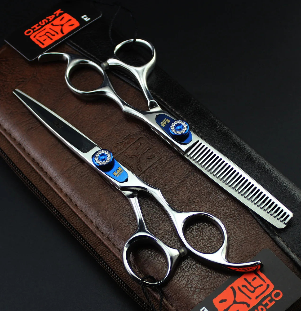 Professional 6 inch scissors Hairdressing scissors Barber scissors Straight Thinning  Hair Cutting Tool
