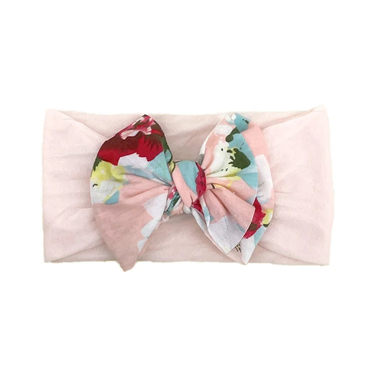 New Baby Products Cute Baby Nylon Traceless Wide Headband Children's Hair Accessories Baby Bows and Headbands Set